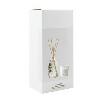 Meraki geschenkset geurstokjes en geurkaars - Verbena drizzle-fresh linen - Meraki
