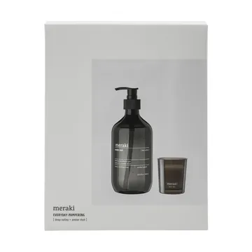Meraki geschenkset handzeep en geurkaars - Deep valley-Amber dust - Meraki