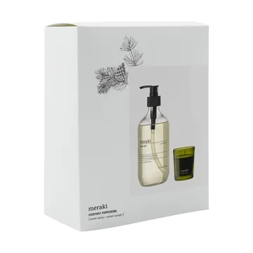 Meraki geschenkset handzeep en geurkaars - Winter Whisp, Winter Woods - Meraki
