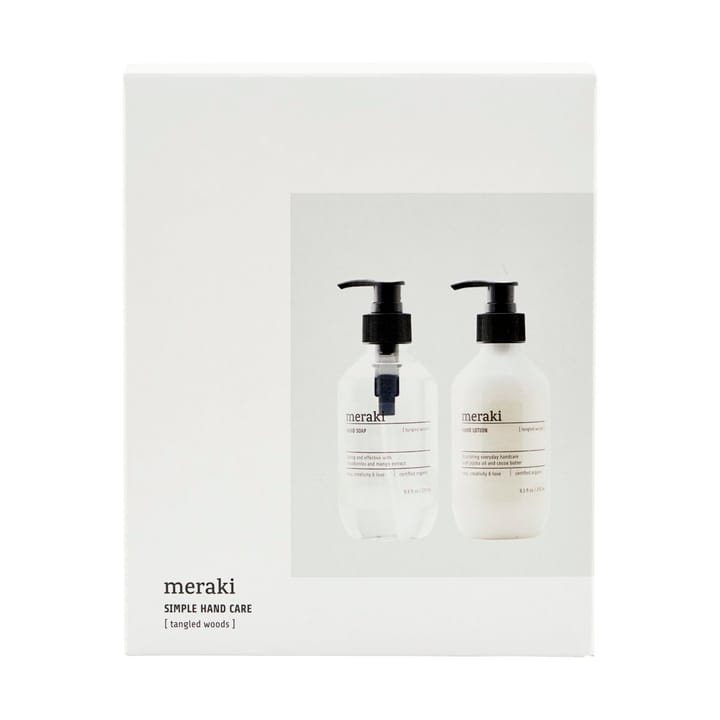 Meraki geschenkset, handzeep en handlotion, Tangled woods Meraki