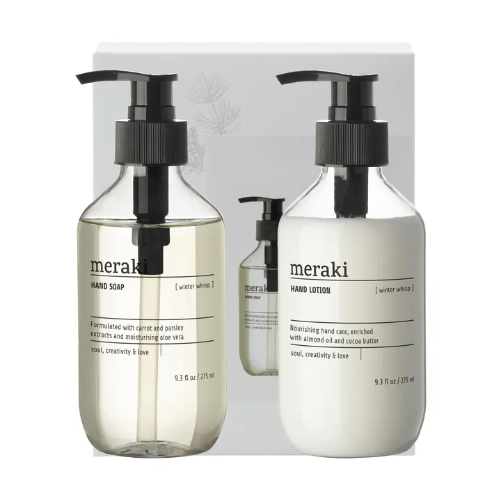 Meraki geschenkset handzeep en handlotion - Winter Whisp - Meraki