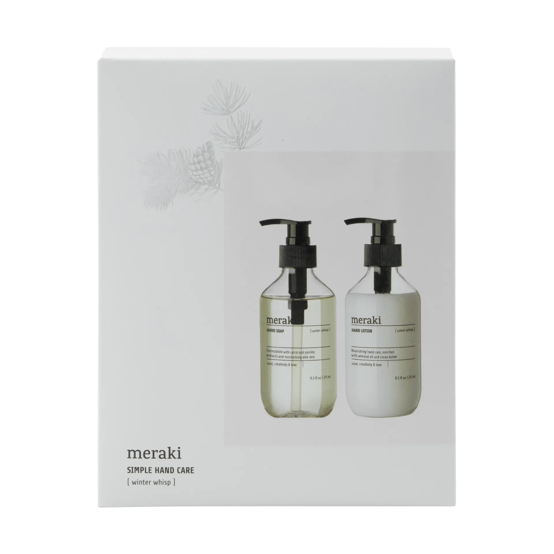 Meraki geschenkset handzeep en handlotion, Winter Whisp Meraki