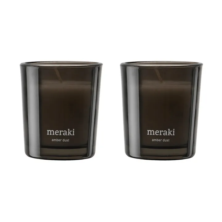 Meraki geurkaars 12 uur 2-pack - Amber dust - Meraki