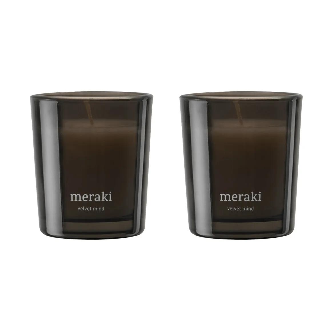 Meraki geurkaars 12 uur 2-pack, Velvet mind Meraki