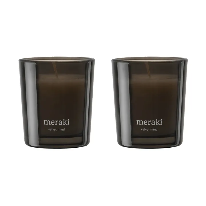 Meraki geurkaars 12 uur 2-pack - Velvet mind - Meraki
