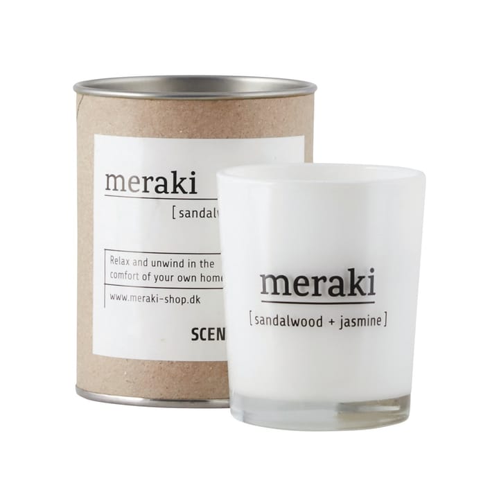 Meraki geurkaars 12 uur, sandelhout-jasmijn Meraki