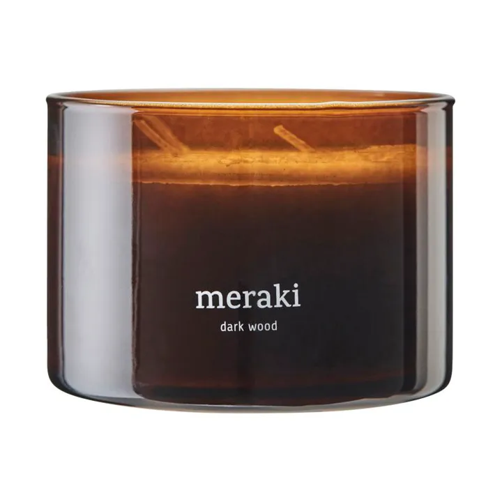 Meraki geurkaars, 32 uur - Dark wood - Meraki
