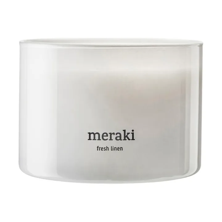 Meraki geurkaars, 32 uur - Fresh linen - Meraki