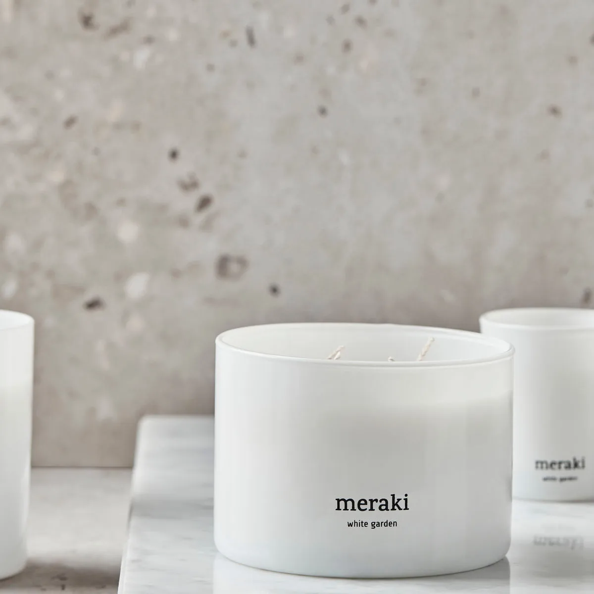 Meraki geurkaars, 32 uur, White garden Meraki
