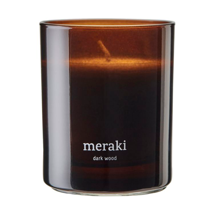 Meraki Meraki geurkaars, 35 uur Dark wood