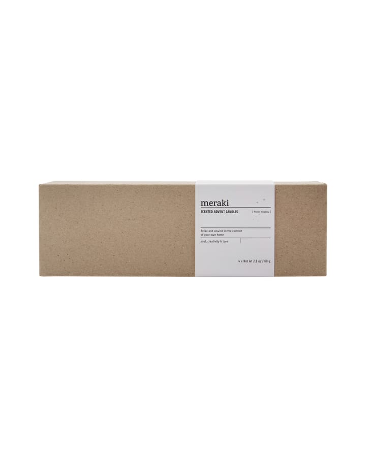 Meraki geurkaars advent 4-pack - Frozen meadow - Meraki