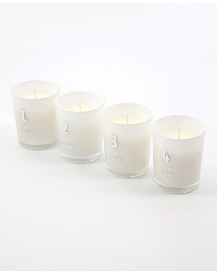 Meraki geurkaars advent 4-pack - Frozen meadow - Meraki