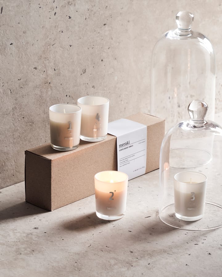 Meraki geurkaars advent 4-pack - Frozen meadow - Meraki