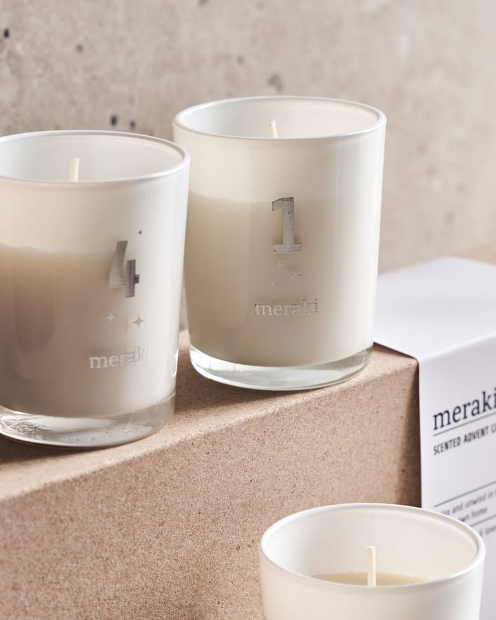 Meraki geurkaars advent 4-pack - Frozen meadow - Meraki