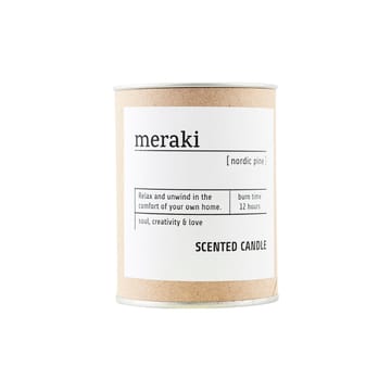 Meraki geurkaars bruin glas - 12 uur - nordic pine - Meraki