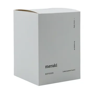 Meraki geurverspreider lavasteen en hout - Wit - Meraki