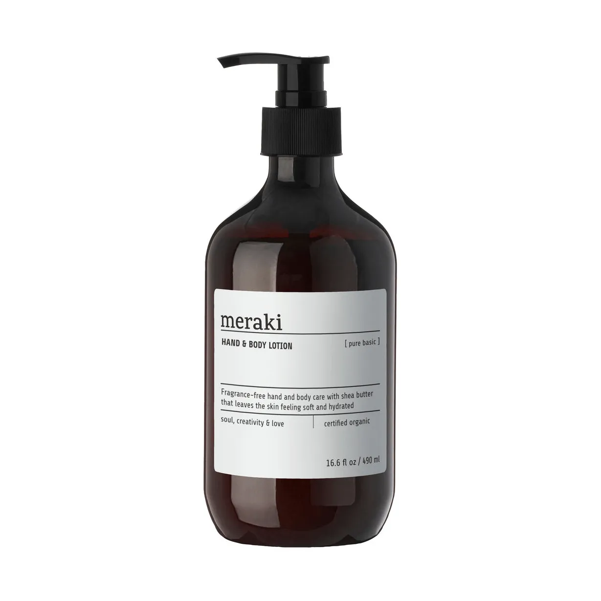 Meraki hand- en bodylotion 490 ml, Pure basic Meraki