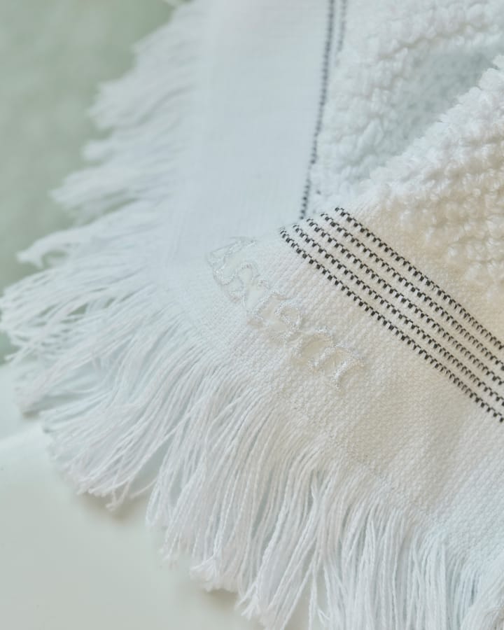 Meraki handdoek wit met grijze strepen, 100x180 cm Meraki