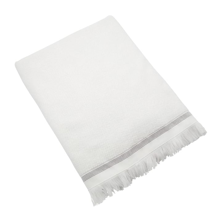 Meraki handdoek wit met grijze strepen - 100x180 cm - Meraki