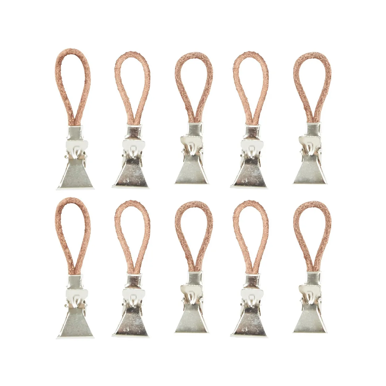 Meraki handdoekenhanger 10-pack | Scandinavisch Interieur | Handdoekenrekken & -ringen | Bruin