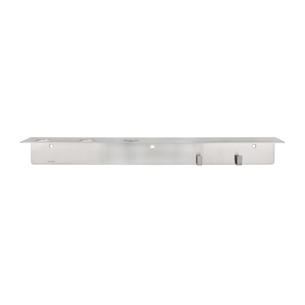 Meraki plank met flessenhanger en haak Geborsteld staal