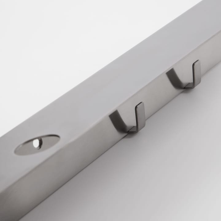 Meraki plank met flessenhanger en haak, Geborsteld staal Meraki