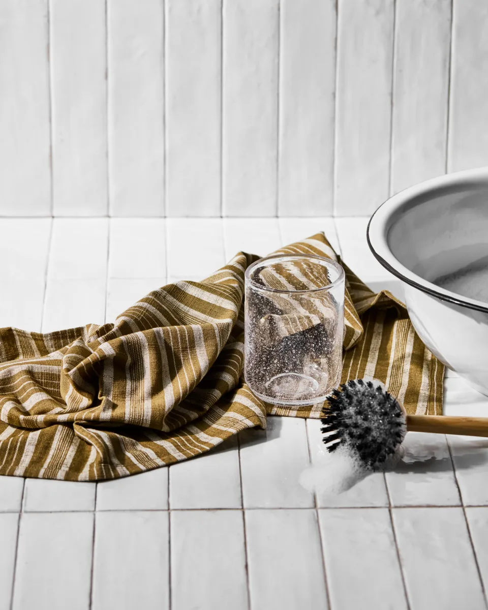 Meraki theedoek 50x70 cm 2-pack, Donker olijfgroen Meraki