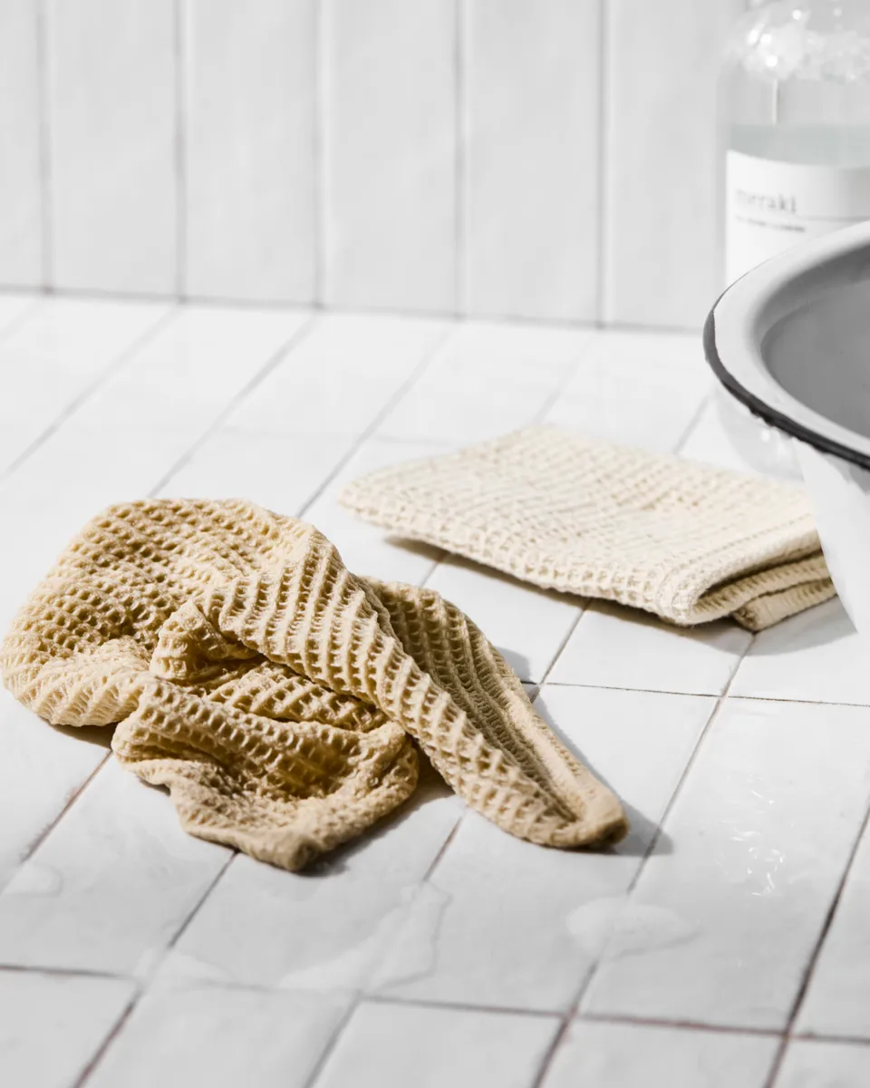 Meraki vaatdoek 30x30 cm 2-pack, Beige Meraki