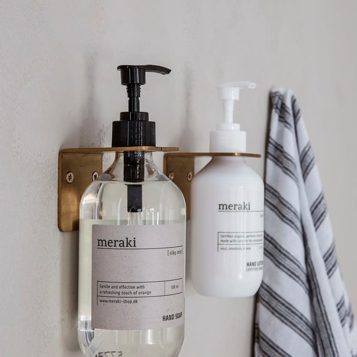 Meraki zeephouder, geborsteld messing Meraki