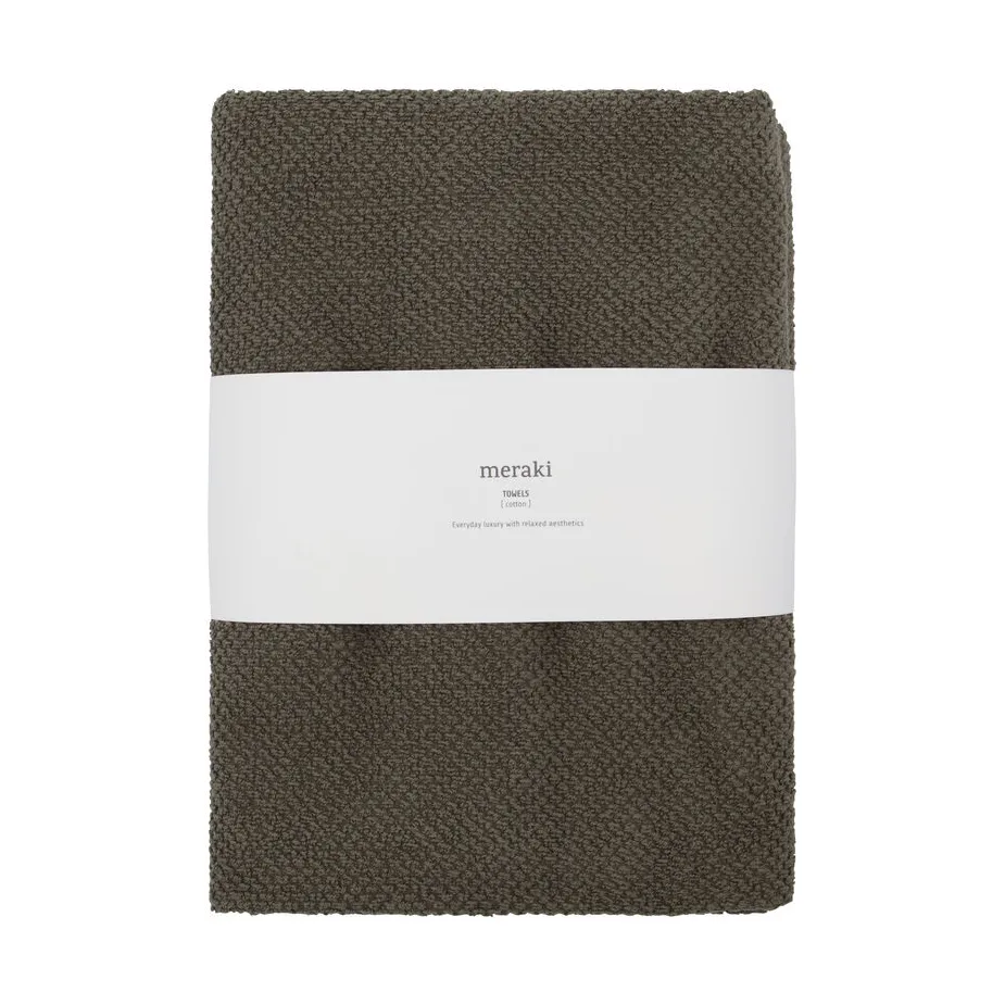 Solid handdoek 50x100 cm 2-pack, Army Meraki