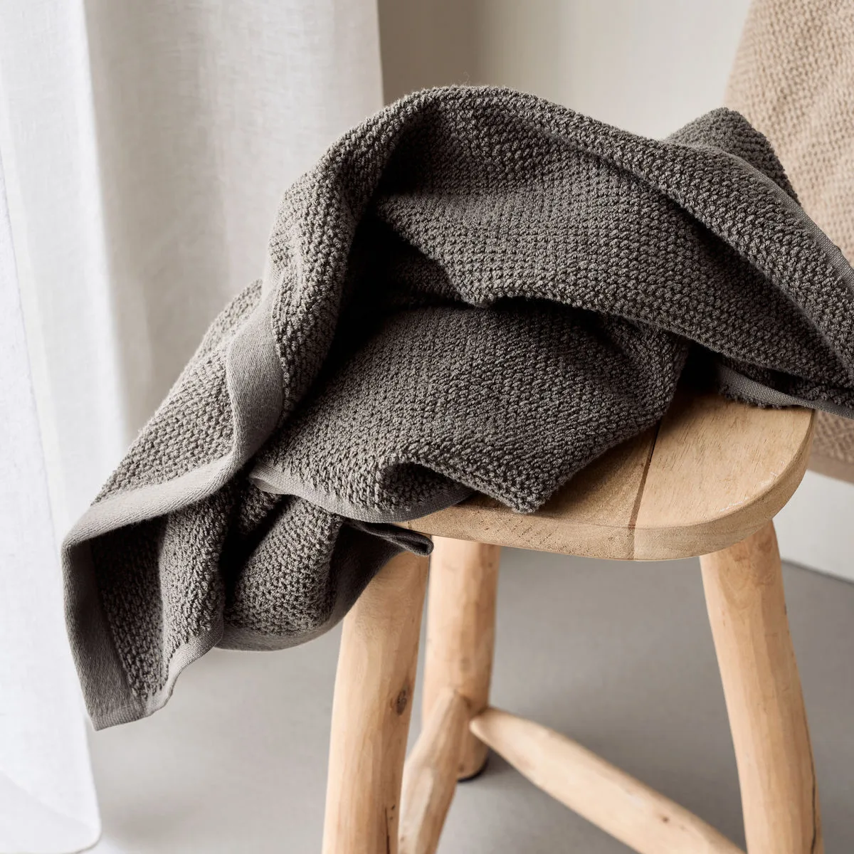 Solid handdoek 50x100 cm 2-pack, Army Meraki