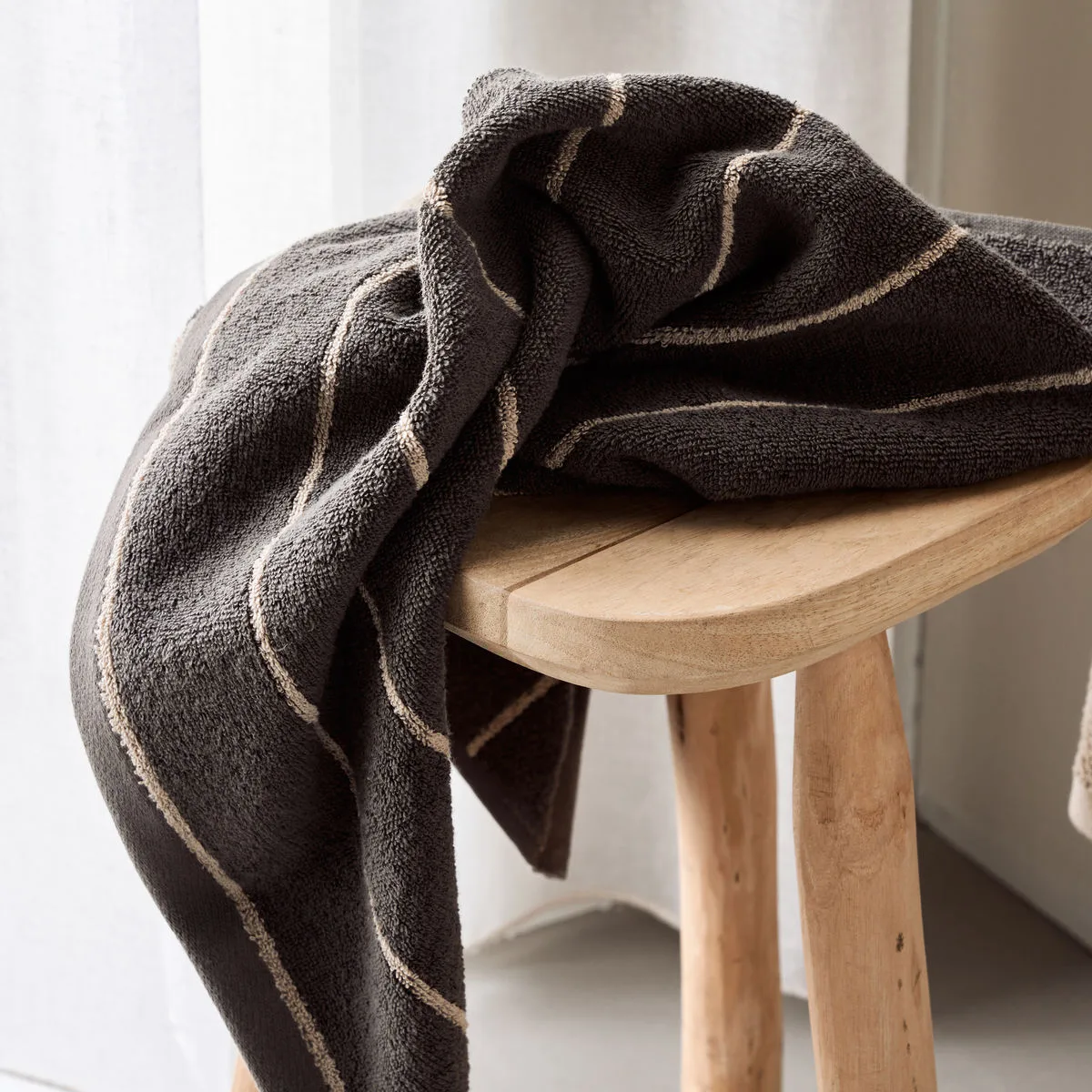 Stripe handdoek 50x100 cm 2-pack, Army Meraki