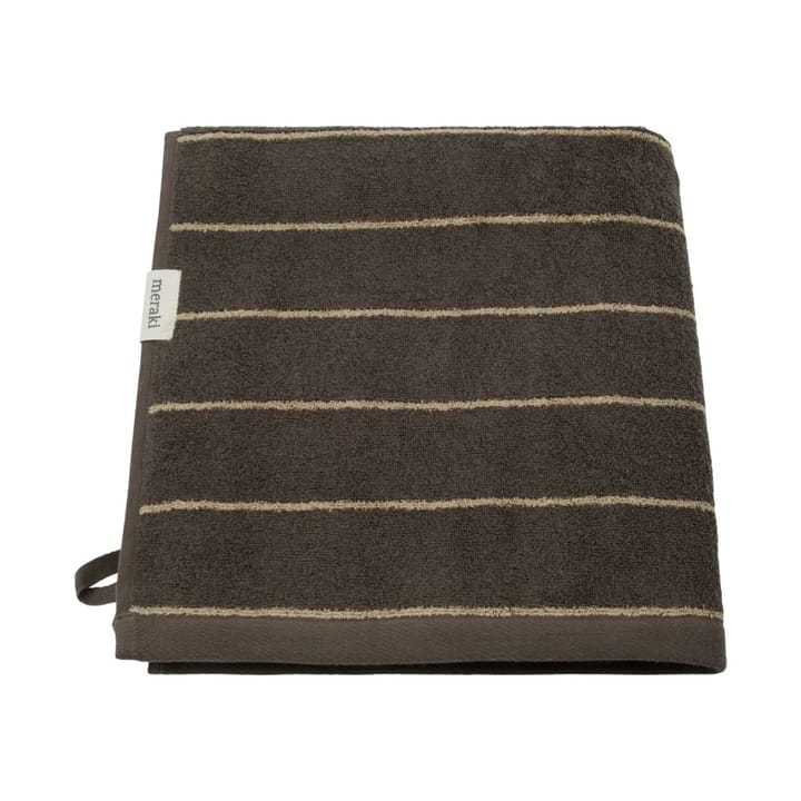 Stripe handdoek 70x140 cm - Army - Meraki