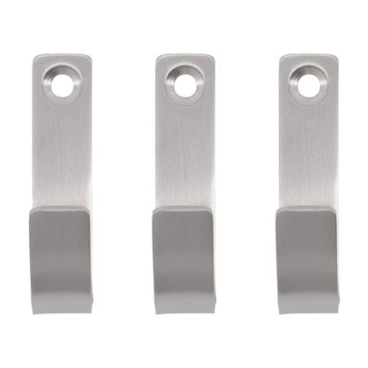 Thapsus haak 3-pack - Geborsteld staal - Meraki