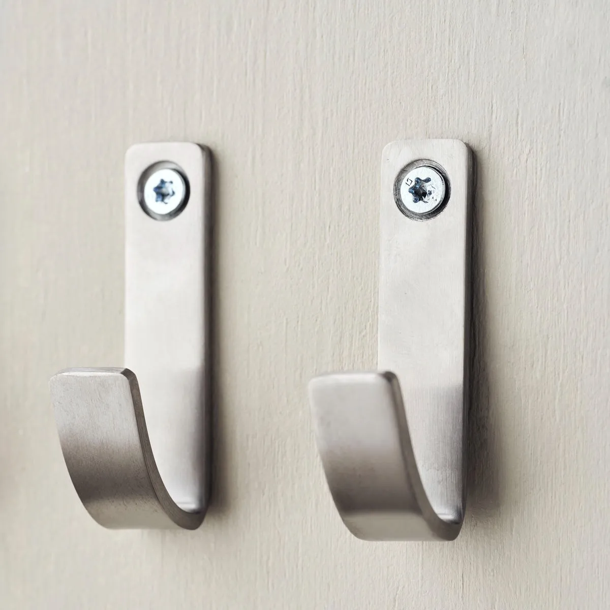 Thapsus haak 3-pack, Geborsteld staal Meraki