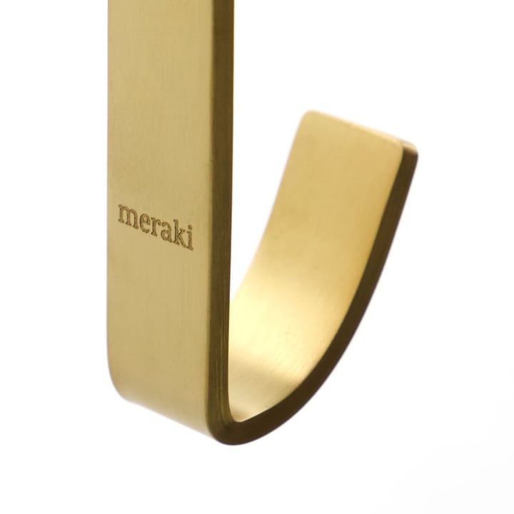 Thapsus haak 3-pack, Geborstelde messing afwerking Meraki