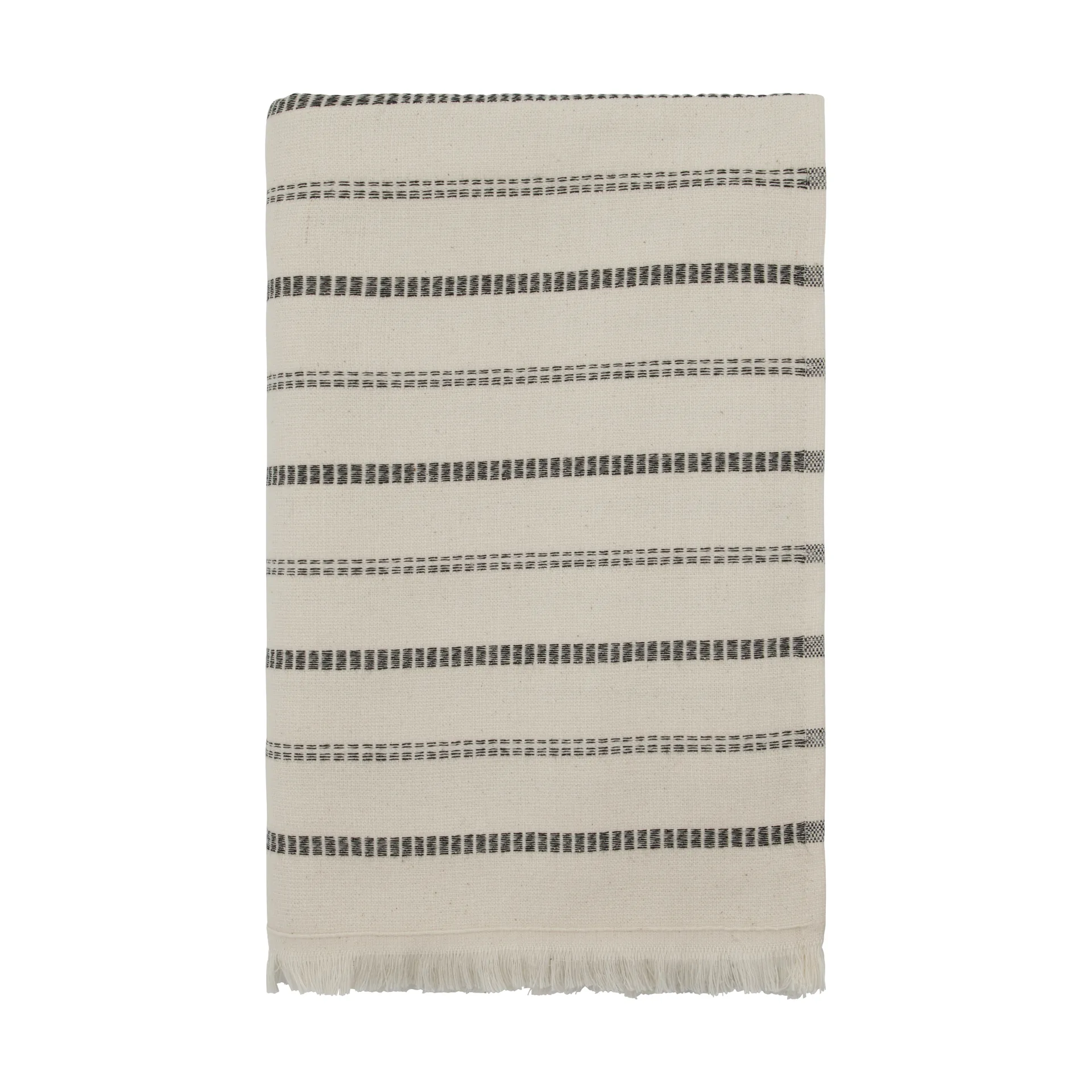 True badlaken, Off-White-zwart, 70x140 cm Meraki