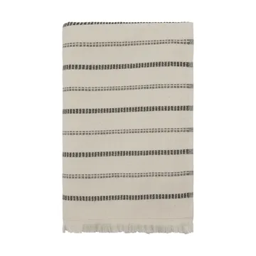 True badlaken - Off-White-zwart, 70x140 cm - Meraki
