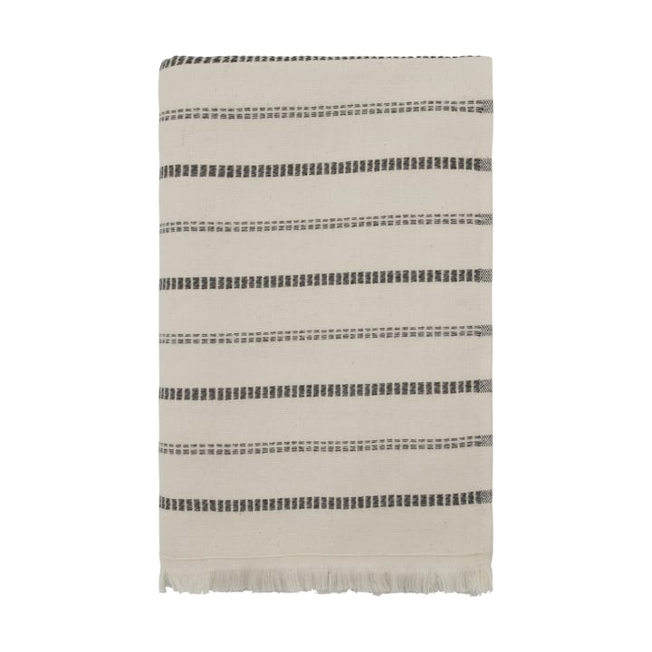 True badlaken - Off-White-zwart, 70x140 cm - Meraki
