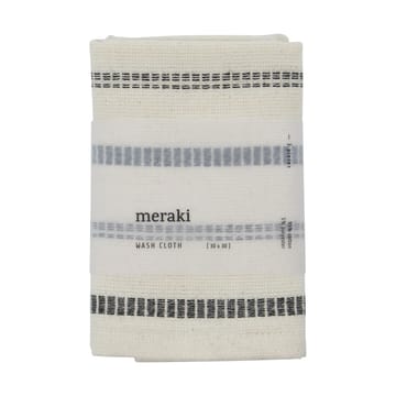 True washandje 3 stuks - Off-White-zwart - Meraki