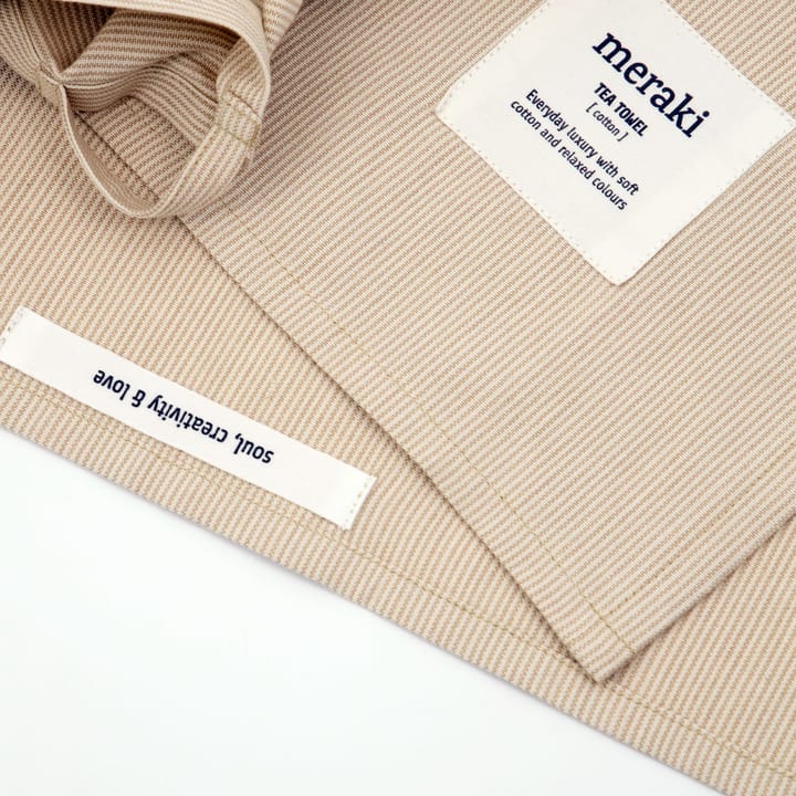 Verum keukenhanddoek 55x75 cm 2-pack, Off white-safari Meraki