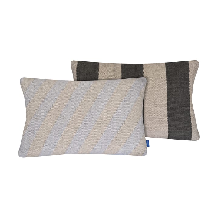 Across kelim kussenhoes, Light grey , 40x60 cm Mette Ditmer
