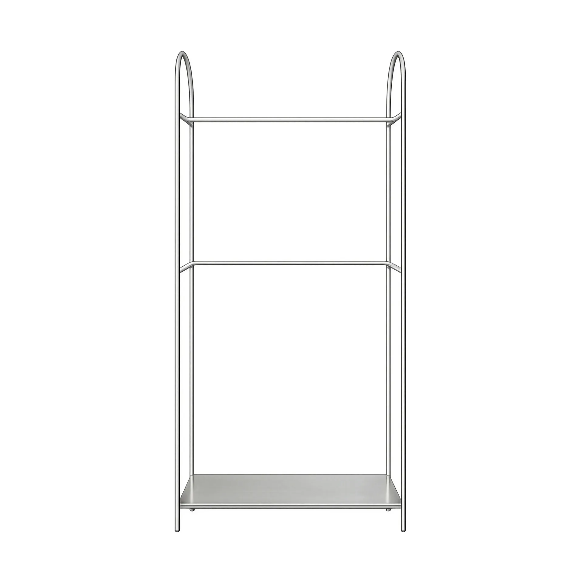 Arch kledingrek, Zilverkleurig, 39x92x186 cm Mette Ditmer