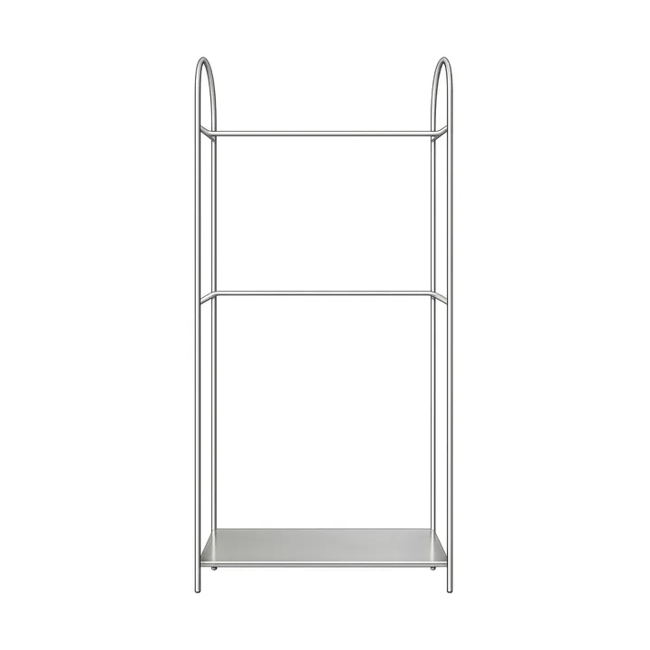 Arch kledingrek - Zilverkleurig, 39x92x186 cm - Mette Ditmer