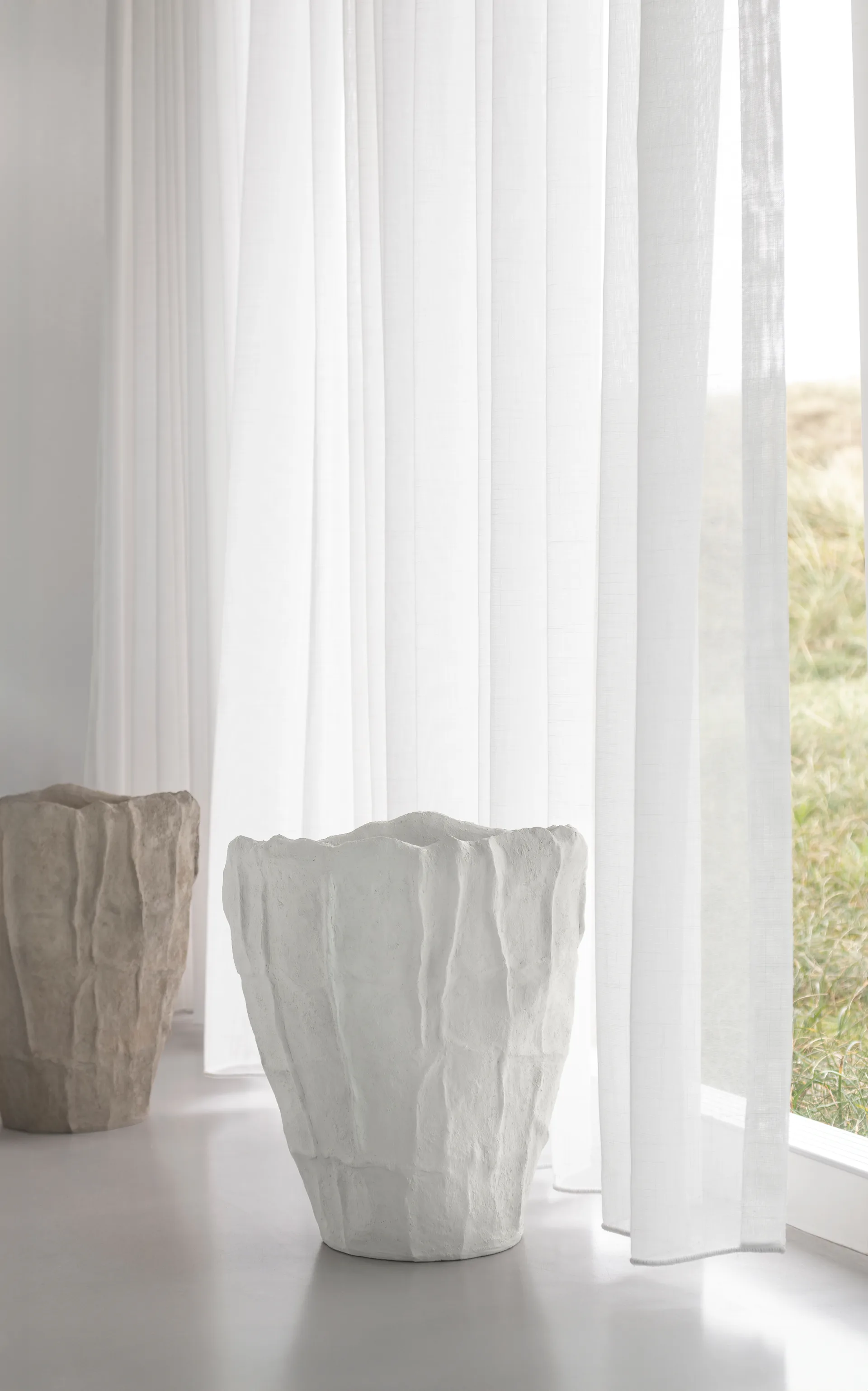 Art piece artistic vaas 33,5 cm, Off-white Mette Ditmer