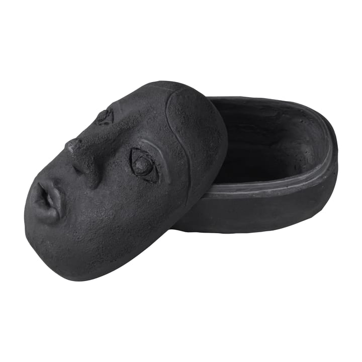 Art piece face pot 9x12 cm - Black - Mette Ditmer
