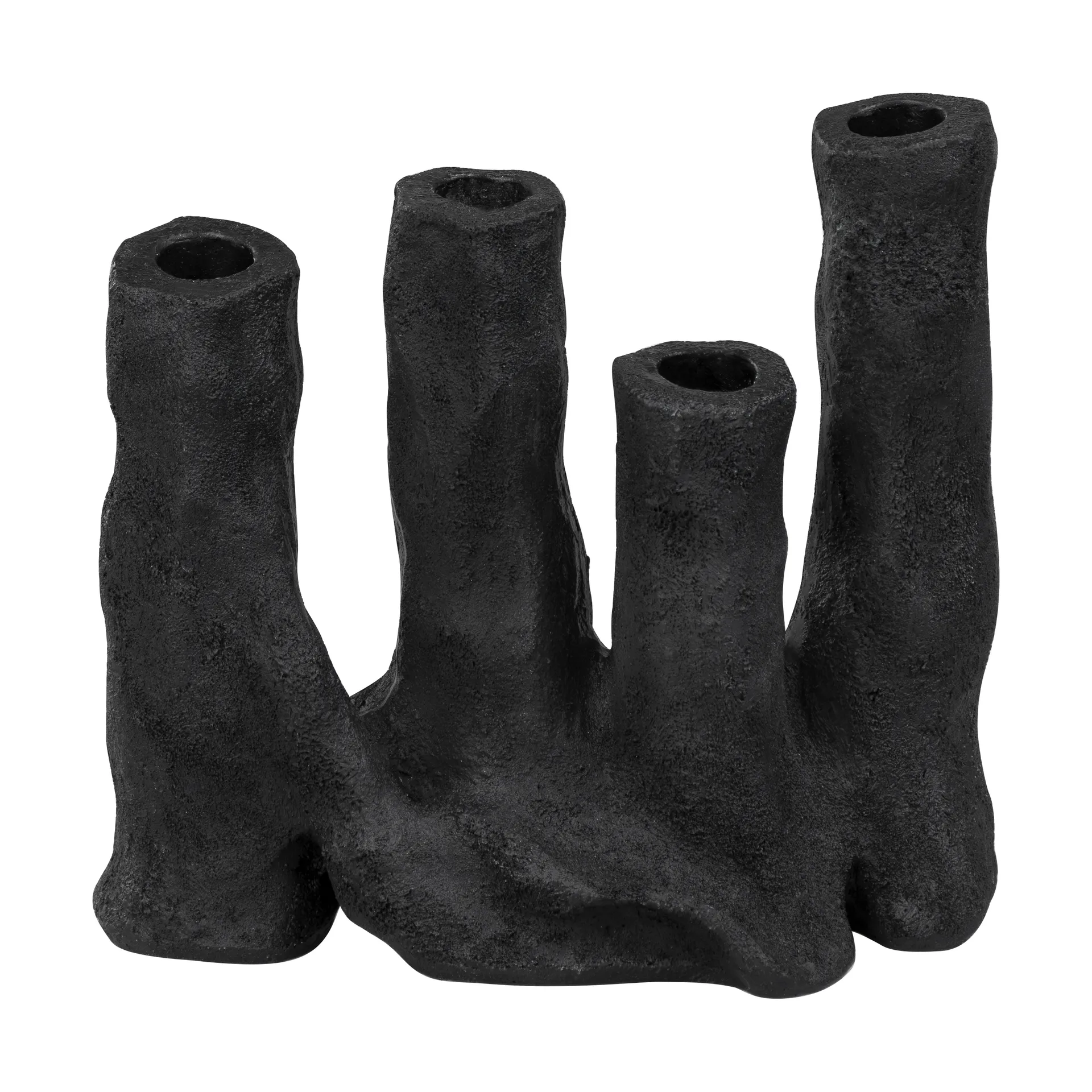 Art piece four kandelaars, Black Mette Ditmer