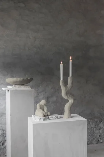 Art piece kandelaar 41 cm - Sand - Mette Ditmer