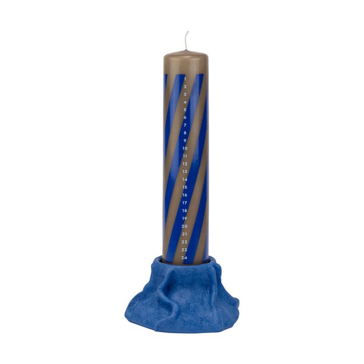Art Piece lava kandelaar Ø12,5 cm, Cobalt Mette Ditmer