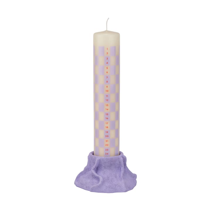 Art Piece lava kandelaar Ø12,5 cm, Light lilac Mette Ditmer